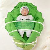 Funny Crystal Veet Cabbage For 0-6 Months Old Newborn Baby Warm Blanket Swaddle Quilt
