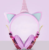 Kids Pink Headphones Girls Children Teens Headset School Birthday Gift Microphone Wired for Computer Hot Sale Child