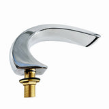 304 Stainless Steel Brass Flat C Waterfall Bathtub 1/2" Bathroom Shower Basin Faucet Hot Tub Water Draw-off Tap