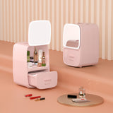 HL-02M Mini Household Constant Temperature 4.5L+13.3L Refrigeration Beauty Fridge