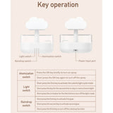 Household Raindrop Humidifier USB Plug Bedroom Nebulizer Aromatherapy hine Colorful Gradient Atmosphere Light