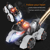 Drift spray dinosaur racing high-speed music light 2.4g remote control children's electric toy car 1