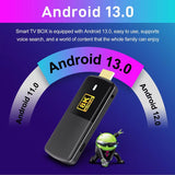 H96 Max M3 Stick Android 13.0 WiFi6 HD 8K 4K RK3528 Quad Core ARM Cortex-A53 BT 5.0 2GB 16GB Media Player TV Box