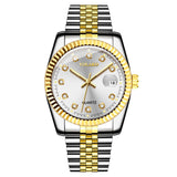 Fashion Diamond Men's Steel Strap Watch