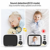 Wireless Baby Camera Monitor - 3.2 Inch TFT LCD Screen, Two-Way Talk, Room Temperature Detection