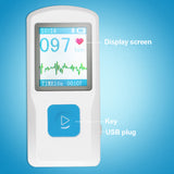 Portable ECG EKG Machine Heart Beat Monitor USB Bluetooth LCD PM10