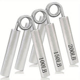 3/4/6psc Metal Hand Grip Set, 50LB-300LB Non-Slip Heavy-Duty Grip Strengthener