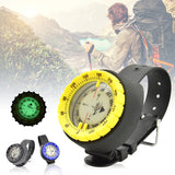 50m Underwater Wrist Balanced Dive Compass Waterproof Luminous Dial Detachable Strap For Scuba Diving Kayaking Outdoor