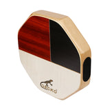 Gecko Sd6 Cajon Hand Drum Percussion Music Instrument High Bongo Low Anf Snare Cajon Drum with Carrying Bag for Travel Camping