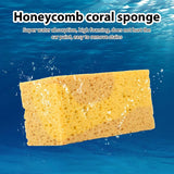 Extra Large Cleaning Honeycomb Coral Yellow Thick Soft Sponge Block Car Supplie Auto Wash Tools Absorbent