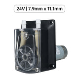 DC 24V Peristaltic Large wrate Liquid Dosing Pump 1500ml/min 2 Rollers w/ Tube for Aquarium Lab Chemical Analysis