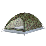TOMSHOO Camping 1/2 Persons Waterproof PU1000mm Polyester Fabric Single Layer Tent for Outdoor Travel Hiking Backpacking