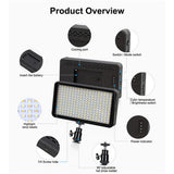 Photographic Lighting LED Video Light Fill Light Vlog Light Conference Lighting for 3200K-6500K Camera Light WIith Charger