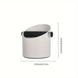1pc Coffee Knock Box Steel Shock-Absorbent Espresso Knock Box Barista Coffee Grind Dump Bin With Non-Slip Base Accessories