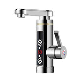 3000W Stainless Steel Electric Heater Temperature Display Kitchen Tankless Instant Hot Water Faucet