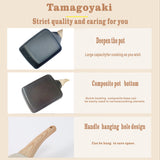 1pc Tamagoyaki Pan, Square Egg Pan Japanese Omelette Pan Nonstick Cookware PFOA Free All Stoves Compatible Inductions