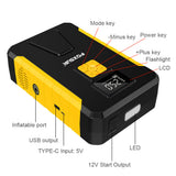 Tire Iator Cordless Electric Pump Portable Starter Air Compressor with LED Light For Car Motorcycle Bike