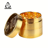 40mm 4-Layer Zinc Alloy Herbal Grinders for Smoking Metal Cutting Pipe Accessories Tobacco Pipes Herb Mills