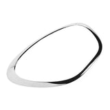 51139801573 Perlindungan UV lampu depan tahan gores Bezel pas ABS Chrome untuk dekorasi mobil