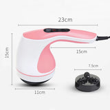 220V Function Full Body Dolphin Electric Massager Neck Waist Back Massage Hammer Vibration Infrared Rod Roller