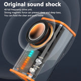 K07 Transparent Bluetooth Speaker Small Steel Cannon LED Wireless 3D Surround Portable Intelligent TWS Audio Waterproof