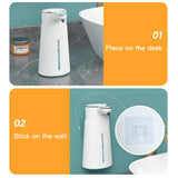 400ml Automatic Foam Soap Dispenser - Bathroom Smart Washing Hand Machine with USB Charging. Mounted Infrared Sensor.