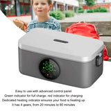 B89B-Portable Lunch Warmer Box 1L Capacity USB Rechargeable Box For Office, Travel, And Camping