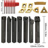 8mm 10mm 12mm 16mm Shank Holder Boring Bar Tool Lathe Cutter CNC Metal Turning Rod Holders and Inserts