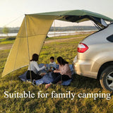 This camping sunshade adds comfort and convenience to car, making it an ideal companion for your outdoor outings