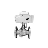 Pneumatic ball flange stainless steel 304 316 switch adjustment O type explosion-proof quick shut-off vae
