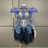 Halloween Party Clothing Women's Butterfly Mesh Skirt Atmosphere Design Mask Fashion Dress Blast Street