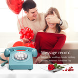 Retro Guest Book with Audio Message Record - Wedding Phone Customized with Voicemail, Ideal for Bridal Shower and Birthday Party