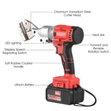 21V Brushless Mini Cordless Tin Snips Scissor Electric Metal Sheet Shear Cutter Scissors Stepless Speed Regulation Tool