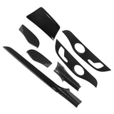 Car Decorative Panel Kit Dry Carbon Fiber Replacement for BENZ C205 C63 Coupe LHD 2019 2020 2021 Inner Door Cover Trim