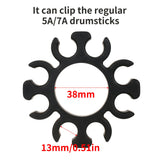 Drumsticks Drumstick Grabber Stick Brush Holder Anti-slip Rubber Drum Rod Holds up to 4 Pairs