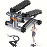 Exercise Stepper, Mini Stepper, Exercise Equipment For Home Workouts, Hydraulic Fitness Stepper With Resistance Band