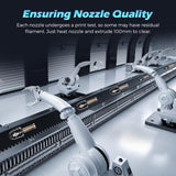 FLASHFORGE Hardened Nozzle 280℃ High w 32mm³/s for Stable High-Speed Printing Compatible Adventurer 5M Hotend