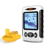 menu Russian Menu Wireless Sonar Portable Fish Finder Sensor Echo Sounder Alarm River Lake Sea Bed Live 135ft/45M