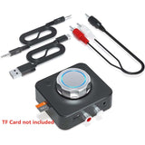 Bluetooth 5.0 Audio Receiver SD TF Card RCA 3.5mm AUX Jack Wireless 3D Stereo Music Adapter For Car Speaker Headphones