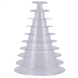 10 Tier Cupcake Holder Round aron Tower Stand Clear Cake Display Rack for Wedding Birthday Party Decor