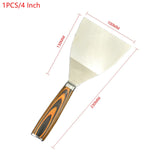 Stainless Steel Putty Knife Paint Tool Plaster Shovel Filling Spatula Wood Handle Cement Shovel Construction Hand Tools