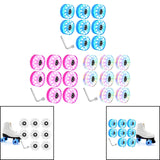 8 Pieces Luminous Wrench Accessories 82A Hardness with Bearings Installed Light up Roller Skate Wheels