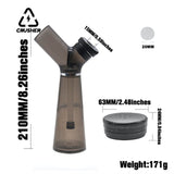CRUSHER 2 in1 Acrylic Hookah Water Pipe Grinder Kit Built in Filter Pipes Smoking Grass Removable Tobacco Hooka Set