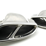 For Mercedes-Benz GLC GLE W205 GL450 R350 Component Universal Quad Exhaust Tailcap Tailpipe