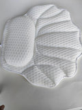 Washable with Suction Cups Soak Spa Non-Slip Shell Bath Pillow for Head and Neck Support