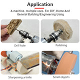 110V-220V Mini hine Table Coarse and Fine Double Wheels Household Electric Grinding Polishing 100W