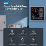 Control Smart Automation System Tuya Switch Scene Panel Intelligent Home Touch Screen Zigbee