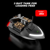 V081 Bait RC Boat Dual Motor Fish Finder Support Automatic Cruise with Night Light Turn Signal for Fishing 12000mAh