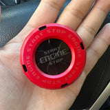 Vehicle onetouch decorative start ring protective cover car modification