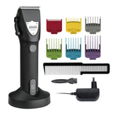 WMARK NEW NG-2031 All-Metal Hair Clipper with Charge Base LCD Display 2500mAh 6500 RPM 9CR18 Blade Magnet Limit Comb